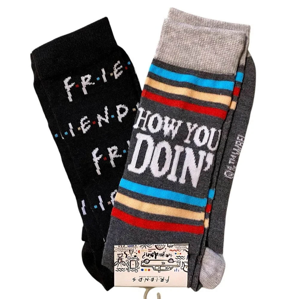 Friends Socks - How You Doin? 2 Pair Size 6-12